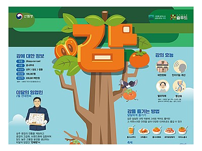 산림청, 2월 이달의 임산물 ‘감’ 선정