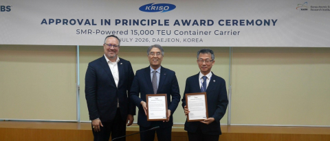 KRISO, SMR 추진 컨테이너선 개념설계 미국선급협회 기본승인 획득